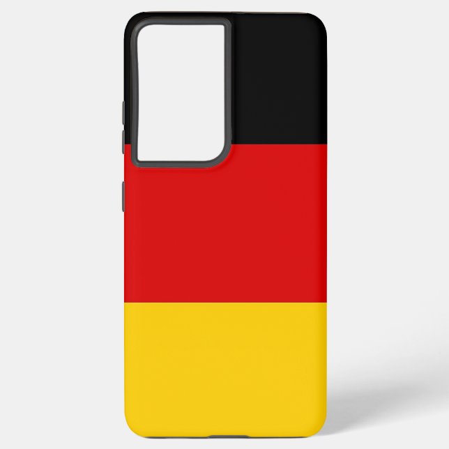 Samsung Galaxy S21 Plus Fallflagge Deutschland Samsung Galaxy Hülle (Rückseite)
