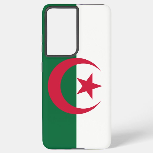 Samsung Galaxy S21 Plus Fallflagge in Algerien Hülle (Rückseite)