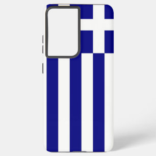 Samsung Galaxy S21 Plus Fallflagge in Griechenland Hülle