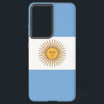 Samsung Galaxy S21 Plus Fallflagge von Argentinien Hülle<br><div class="desc">Mit dem exklusiven Cover der argentinischen Flagge verwandeln Sie Ihre Samsung Galaxy S21 Plus in ein Symbol des argentinischen Stolzes! Dieses Cover wurde mit viel Liebe zum Detail entworfen und zeigt stolz das ikonische Design der argentinischen Fahne. Die Fahne besteht aus drei horizontalen Streifen in hellblau und weiß, in der...</div>