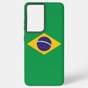 Samsung Galaxy S21 Plus Fallflagge von Brasilien Samsung Galaxy Hülle