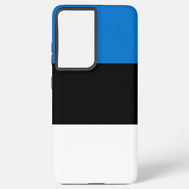Samsung Galaxy S21 Plus Fallflagge von Estland Hülle (Rückseite)