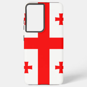 Samsung Galaxy S21 Plus Fallflagge von Georgia Hülle