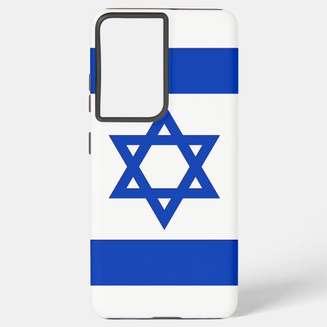 Samsung Galaxy S21 Plus Fallflagge von Israel Samsung Galaxy Hülle (Rückseite)