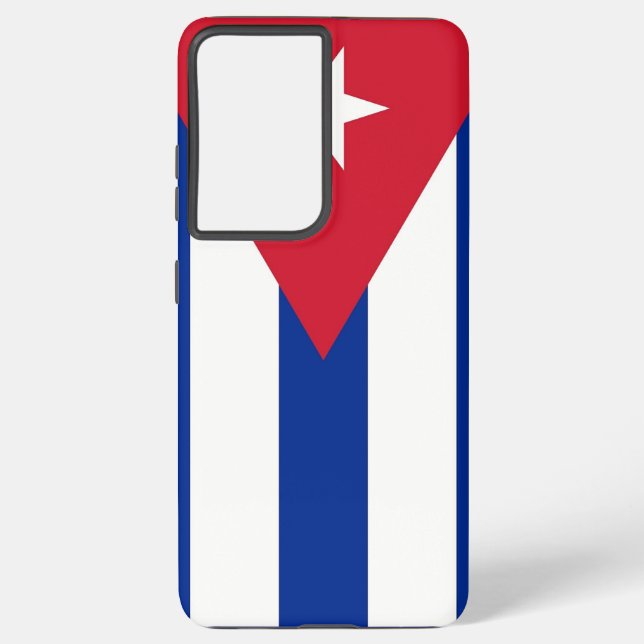 Samsung Galaxy S21 Plus Fallflagge von Kuba Hülle (Rückseite)