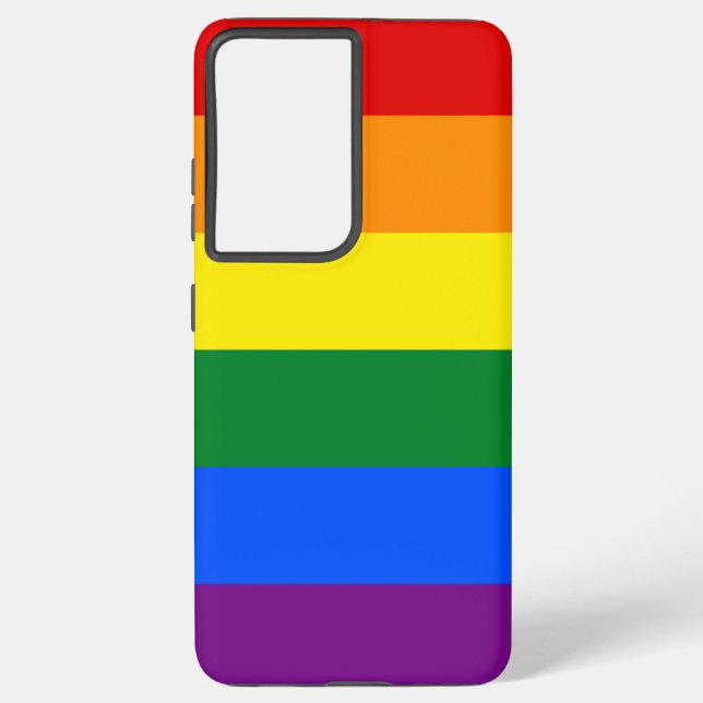 Samsung Galaxy S21 Plus Fallflagge von LGBT Samsung Galaxy Hülle (Rückseite)