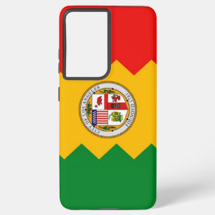 Samsung Galaxy S21 Plus Fallflagge von Los Angeles Hülle