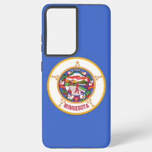 Samsung Galaxy S21 Plus Fallflagge von Minnesota Hülle