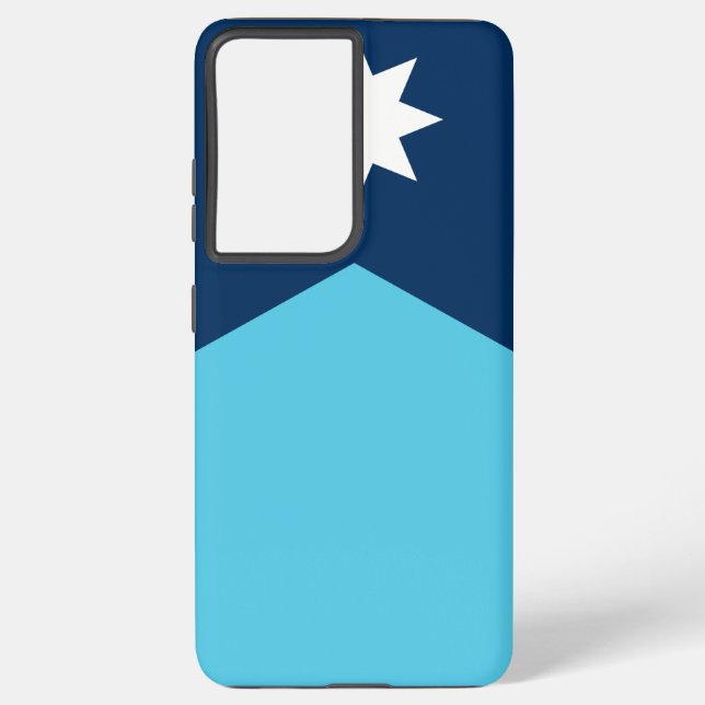 Samsung Galaxy S21 Plus Fallflagge von Minnesota Hülle (Rückseite)