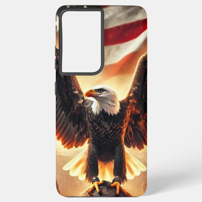 Samsung Galaxy S21 Ultra Case American Eagle Hülle (Rückseite)