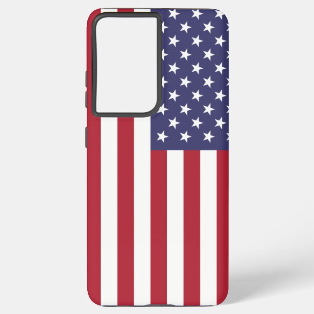 Samsung Galaxy S21 Ultra Case Flag der USA. Samsung Galaxy Hülle (Rückseite)