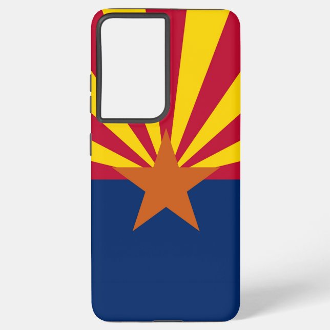 Samsung Galaxy S21 Ultra Case Flag von Arizona, US Hülle (Rückseite)