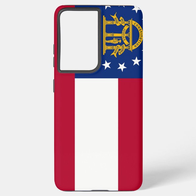 Samsung Galaxy S21 Ultra Case Flag von Georgia Hülle (Rückseite)