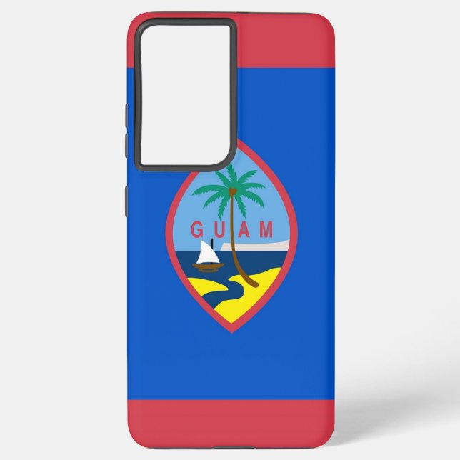 Samsung Galaxy S21 Ultra Case Flag von Guam Hülle (Rückseite)