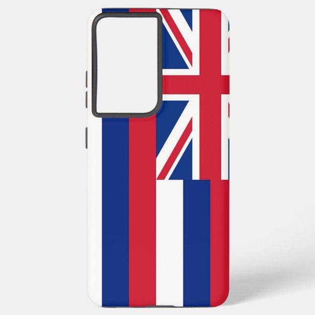 Samsung Galaxy S21 Ultra Case Flag von Hawaii Samsung Galaxy Hülle (Rückseite)