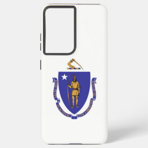 Samsung Galaxy S21 Ultra Case Massachusetts Flag Hülle