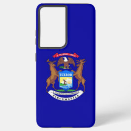 Samsung Galaxy S21 Ultra Case Michigan Fahne Samsung Galaxy Hülle