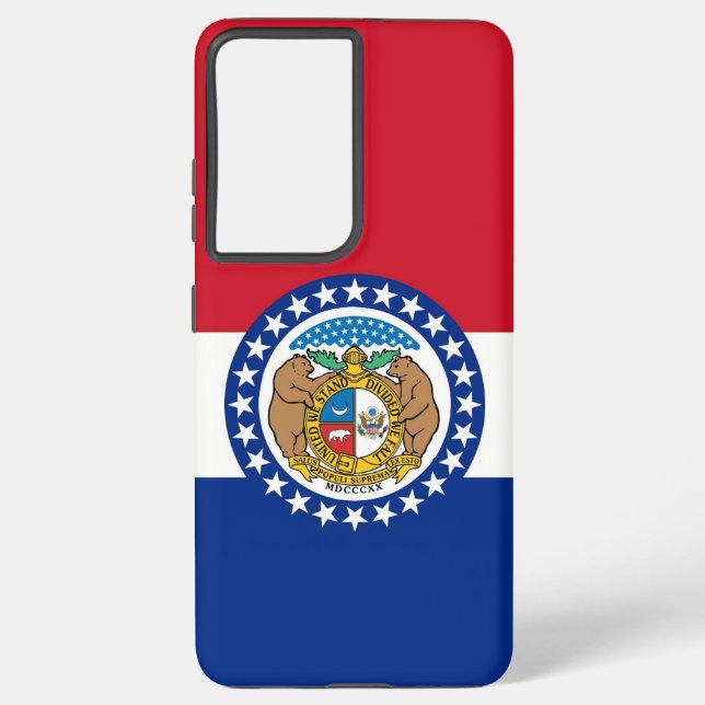 Samsung Galaxy S21 Ultra Case Missouri Flag Hülle (Rückseite)