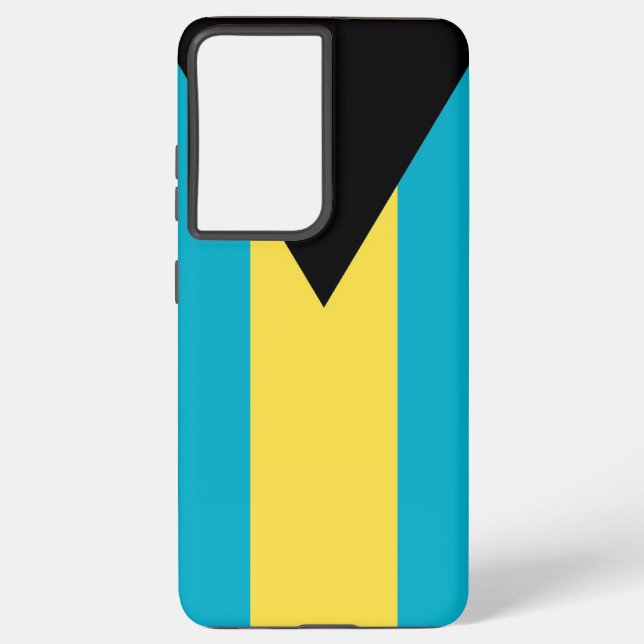 Samsung Galaxy S21 Ultra Case mit Bahamas-Flagge Hülle (Rückseite)