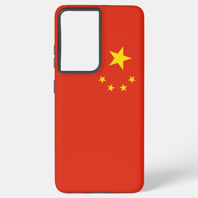 Samsung Galaxy S21 Ultra Case mit China-Flag Hülle (Rückseite)
