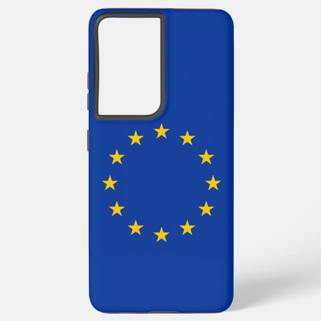 Samsung Galaxy S21 Ultra Case mit europäischer Fla Hülle (Rückseite)