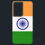 Samsung Galaxy S21 Ultra Case mit indischer Flagge Hülle<br><div class="desc">Eine Touch Indianerstolz auf Ihre Samsung Galaxy S21 Ultra mit unserem exklusiven Cover mit der indischen Flagge! Dieses Stück wurde mit viel Liebe zum Detail gestaltet und feiert das indische Erbe und den kulturellen Reichtum. Das Design zeigt stolz das ikonische Dreifarbenmuster von Safran, Weiß und Grün, wobei der Ashoka Chakra...</div>