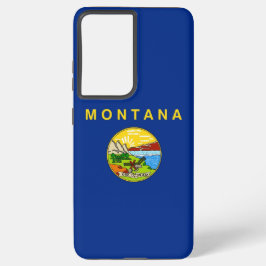 Samsung Galaxy S21 Ultra Case Montana Fahne Samsung Galaxy Hülle