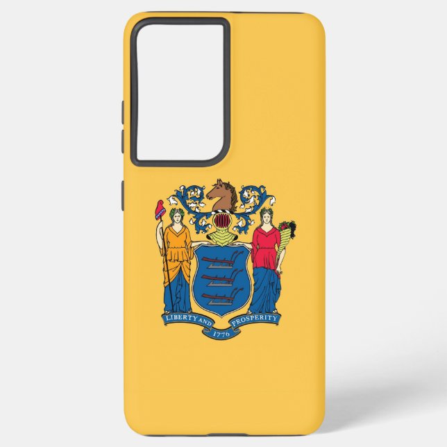 Samsung Galaxy S21 Ultra Case New Jersey Flagge Samsung Galaxy Hülle (Rückseite)