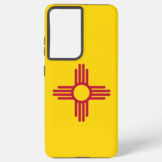Samsung Galaxy S21 Ultra Case New Mexico Flagge Hülle (Rückseite)