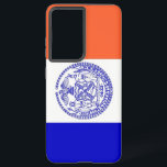 Samsung Galaxy S21 Ultra Case New York Flagge Samsung Galaxy Hülle<br><div class="desc">Mit dem Samsung SGH-X500 und dem neuen Sony Ericsson Z800i präsentiert sich das Samsung SGH-X500 in einem eleganten und eleganten Design. Mit viel Liebe zum Detail gestaltet, zelebriert dieses Cover das einzigartige Erbe und den Stolz New Yorks. Das Design präsentiert die ikonischen Elemente der New Yorker Stadtflagge, darunter die blauen,...</div>