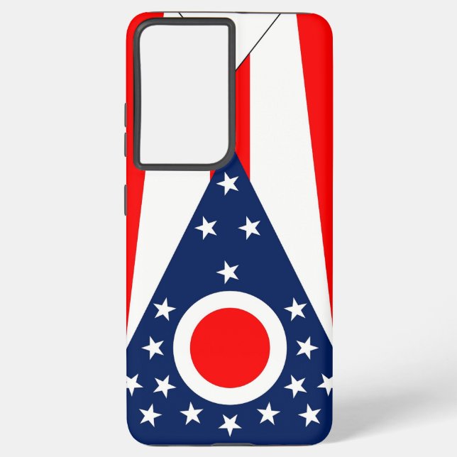 Samsung Galaxy S21 Ultra Case Ohio Flag Samsung Galaxy Hülle (Rückseite)