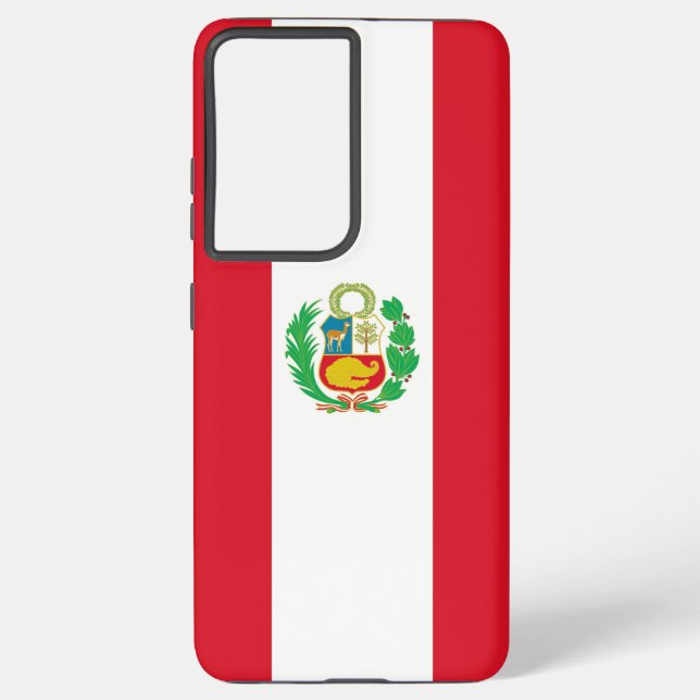 Samsung Galaxy S21 Ultra Case Peru Flag Samsung Galaxy Hülle (Rückseite)