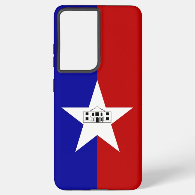 Samsung Galaxy S21 Ultra Case San Antonio Flagge Hülle (Rückseite)