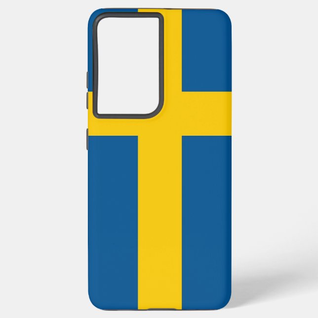 Samsung Galaxy S21 Ultra Case Schweden Flagge Hülle (Rückseite)
