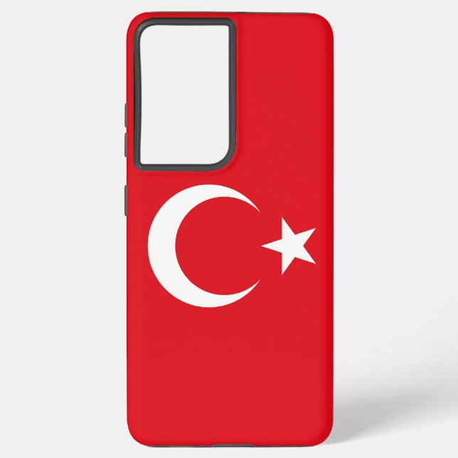 Samsung Galaxy S21 Ultra Case Türkei-Flagge Hülle (Rückseite)