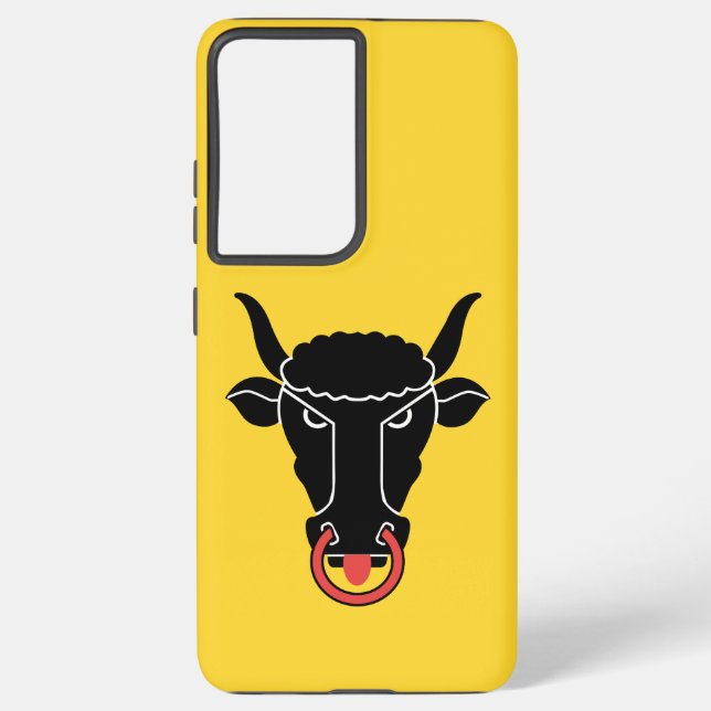 Samsung Galaxy S21 Ultra Case with Uri flag Hülle (Rückseite)