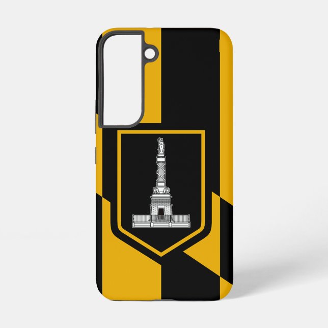 Samsung Galaxy S22 Case Flag von Baltimore Samsung Galaxy Hülle (Rückseite)