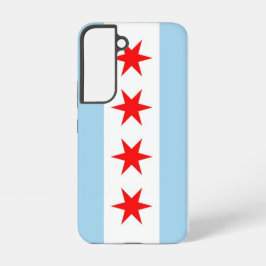 Samsung Galaxy S22 Case Flag von Chicago Samsung Galaxy Hülle