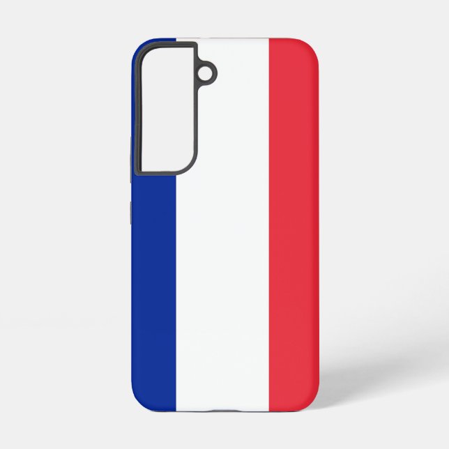 Samsung Galaxy S22 Case Flag von Frankreich Samsung Galaxy Hülle (Rückseite)