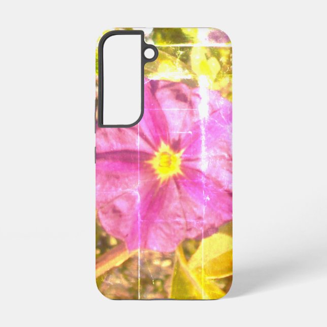 SAMSUNG GALAXY S22 Case LILA BLUME STYLE Samsung Galaxy Hülle (Rückseite)