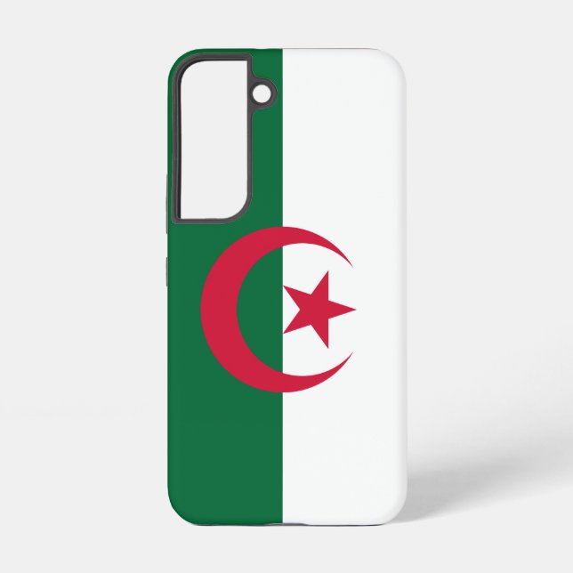 Samsung Galaxy S22 Fall Flag Algerien Hülle (Rückseite)