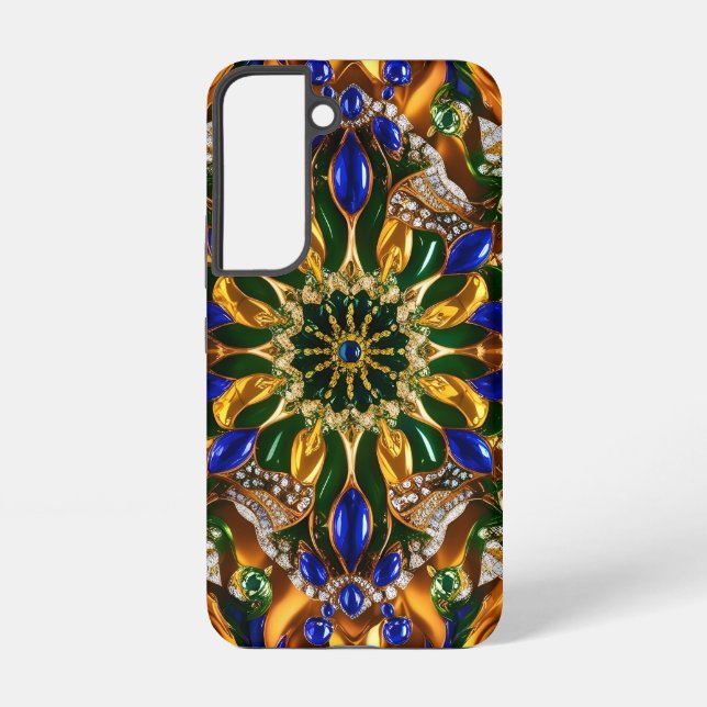 Samsung Galaxy S22 Fall mit brasilianischen Farben Hülle (Rückseite)
