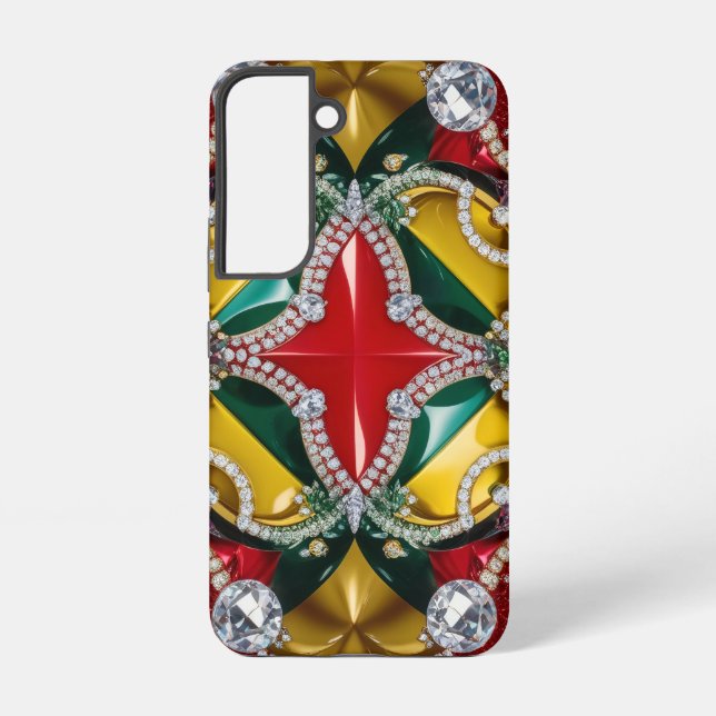 Samsung Galaxy S22 Fall mit Los Angeles Farben Samsung Galaxy Hülle (Rückseite)