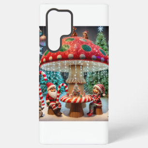 Samsung Galaxy S22 Fall: Weihnachts-Pilzdesign Hülle
