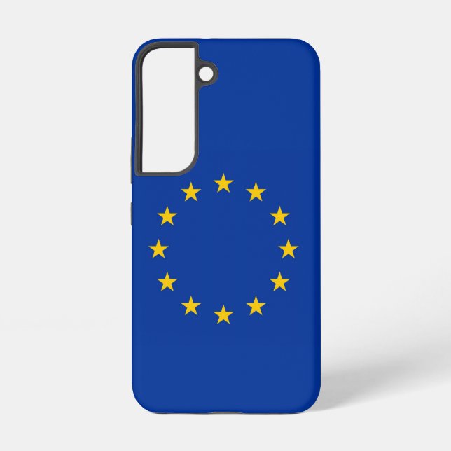 Samsung Galaxy S22 Fallflagge der europäischen Gew Samsung Galaxy Hülle (Rückseite)