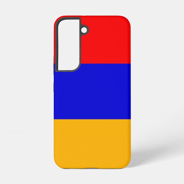 Samsung Galaxy S22 Fallflagge von Armenien Hülle (Rückseite)