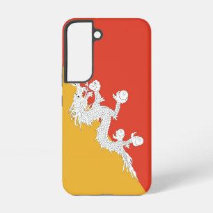 Samsung Galaxy S22 Fallflagge von Bhutan Hülle