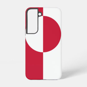 Samsung Galaxy S22 Fallflagge von Grönland Samsung Galaxy Hülle