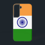 Samsung Galaxy S22 Fallflagge von Indien Hülle<br><div class="desc">Mit unserem exklusiven Cover unter der Flagge Indiens können Sie Ihre Samsung Galaxy S22 mit indischem Stolz genießen! Dieses Stück wurde mit viel Liebe zum Detail gestaltet und feiert das indische Erbe und den kulturellen Reichtum. Das Design zeigt stolz das ikonische Dreifarbenmuster von Safran, Weiß und Grün, wobei der Ashoka...</div>