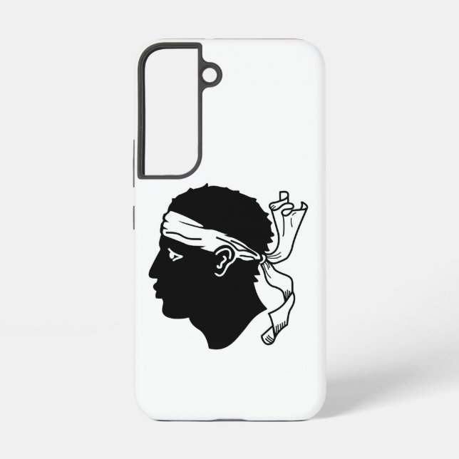 Samsung Galaxy S22 Fallflagge von Korsika Samsung Galaxy Hülle (Rückseite)